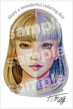 艶髪・顔塗り基本の塗り方