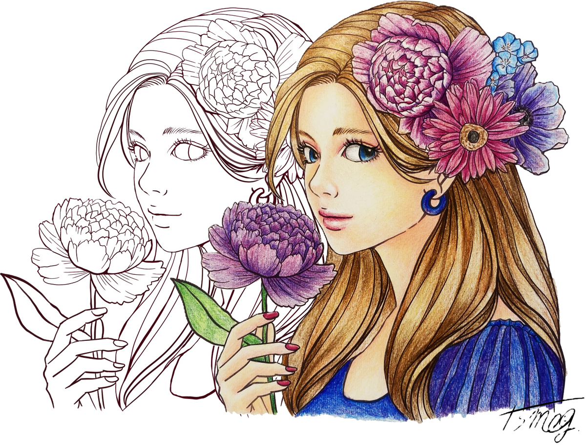 塗り絵で、誰もがアーティスト