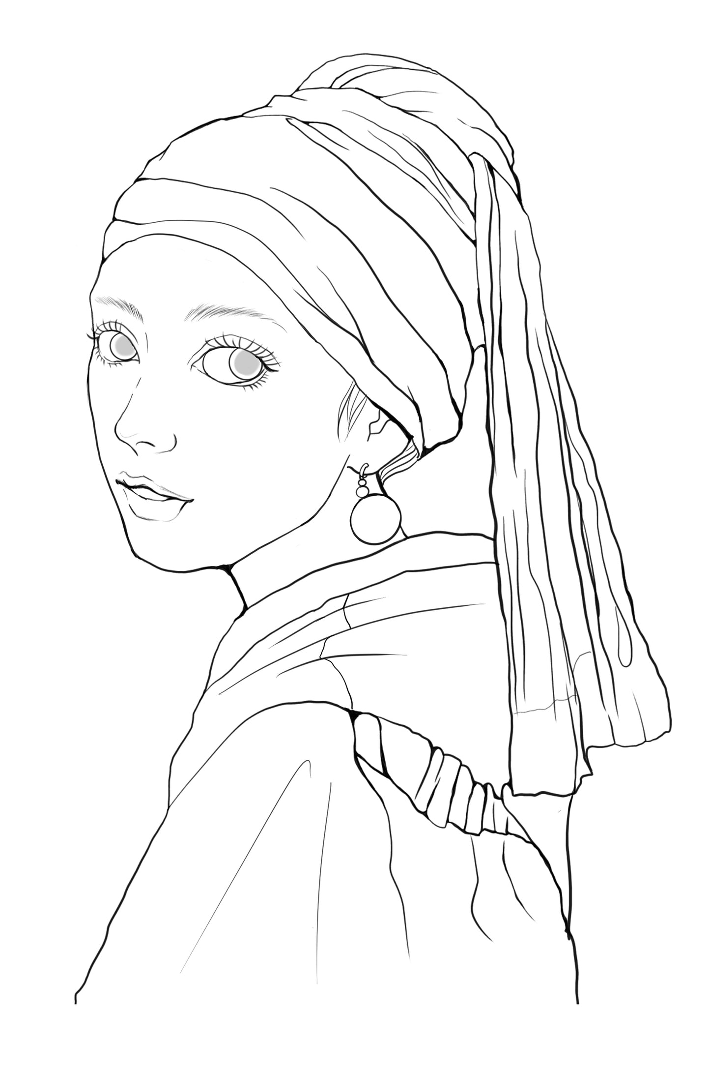 真珠の耳飾りの少女（オマージュ版）