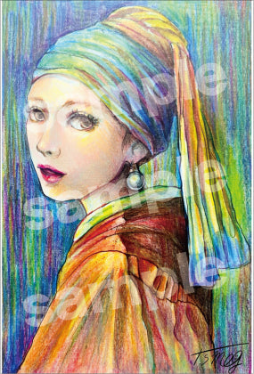 真珠の耳飾りの少女（オマージュ版）